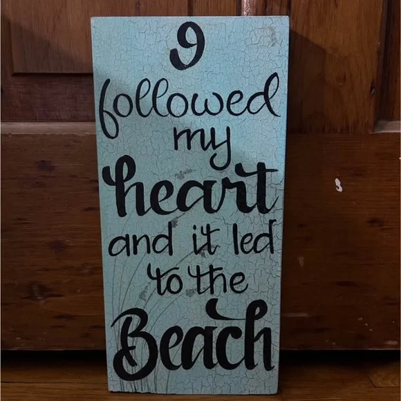 Inspirational Beach Wall Decor Sign