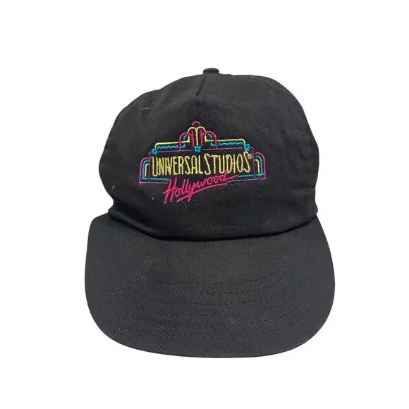 Vintage Universal Studios Hollywood Nylon Zip Strapback Adjustable Hat Cap Men