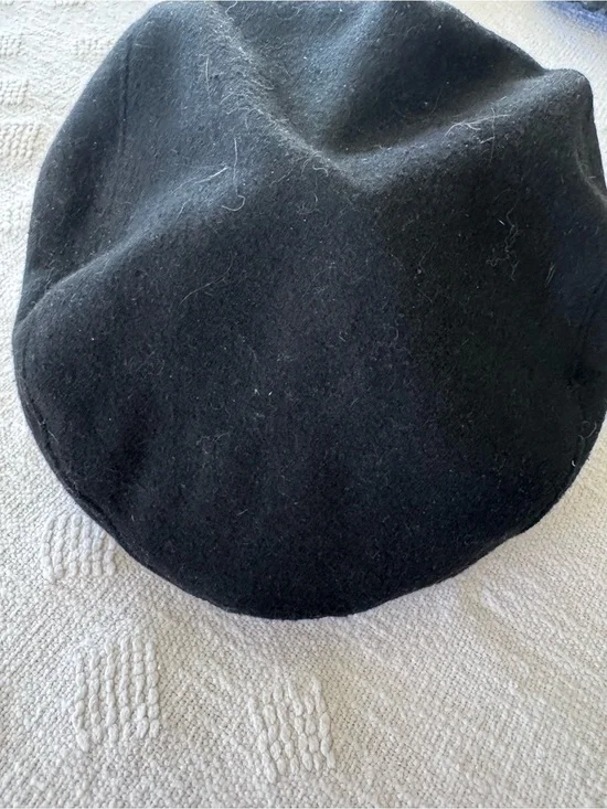 Broner Men’s Black Newsboy Hat Wool Suede Brim Large