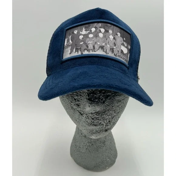 Maggiore‎ Blue Velvet Trucker Hat Designed In Sweden Quiet Luxury Old Money