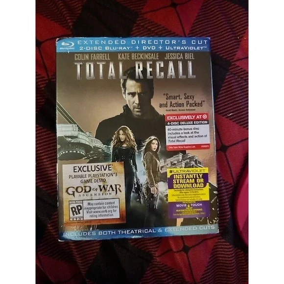 Total Recall Extended Director's Cut  BluRay‎ & Dvd & Ultraviolet
