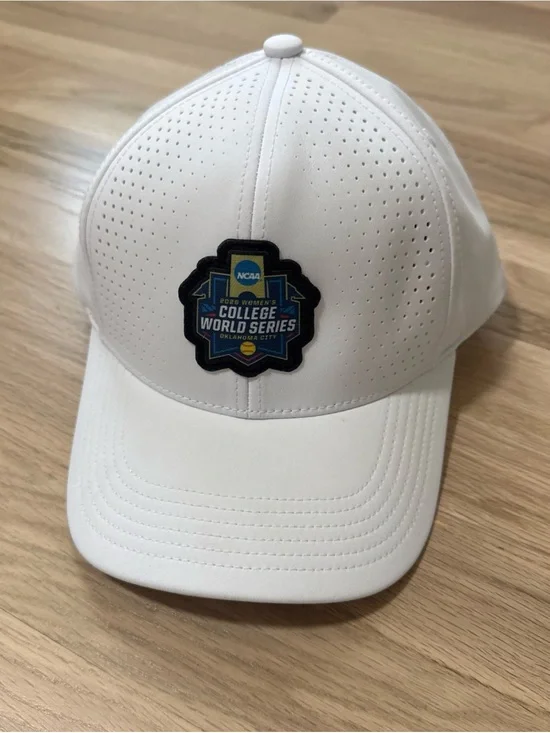 2026 Womens College World Series NCAA Ahead Softball Fastpitch Cap White NWOT