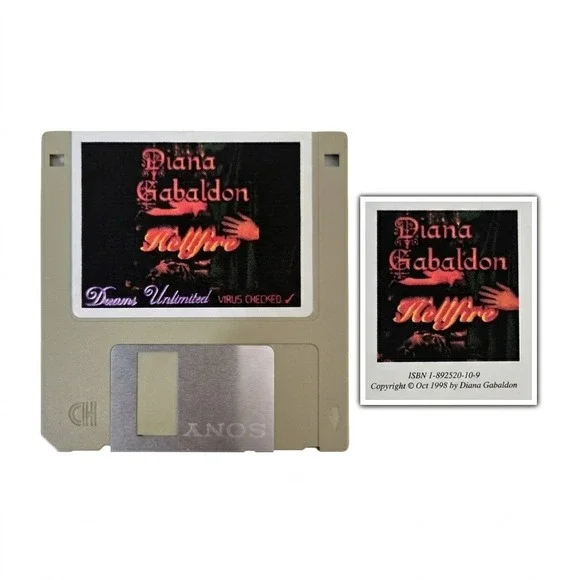 VTG 1998 Diana Gabaldon Hellfire Outlander Floppy Disk Ebook Dreams Unlimited