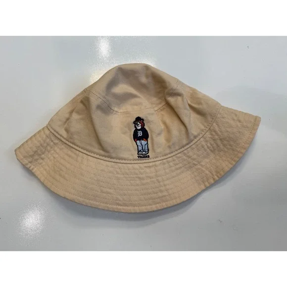 Melon Wear Detroit Tigers National Coney Island Tan Bucket Hat Khaki Cotton