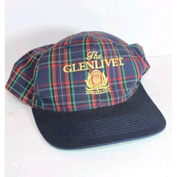 The Glenlivet Plaid Baseball Cap Vintage Snap Back Hat