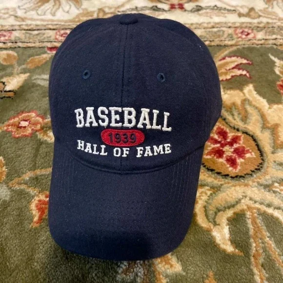 Legacy Baseball Hall of Fame 1939 Navy Blue Wool Blend Strapback Hat VW-2009‎