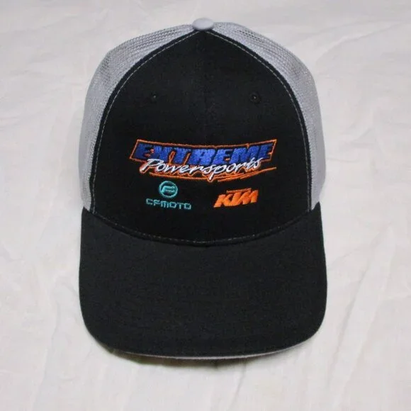 Extreme Power Sports Mesh Back Trucker Style Hat Black &‎ Gray Men | One size