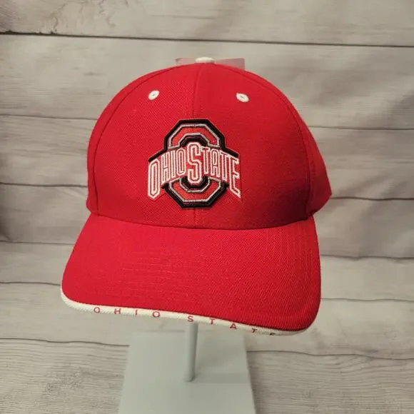 Red Wool Blend Ohio State Baseball Hat Adjustable Back New with Tags