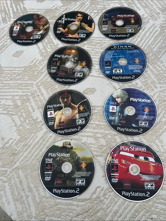 PlayStation 2 Demo Discs Lot of 9 Selling Untested AS-IS