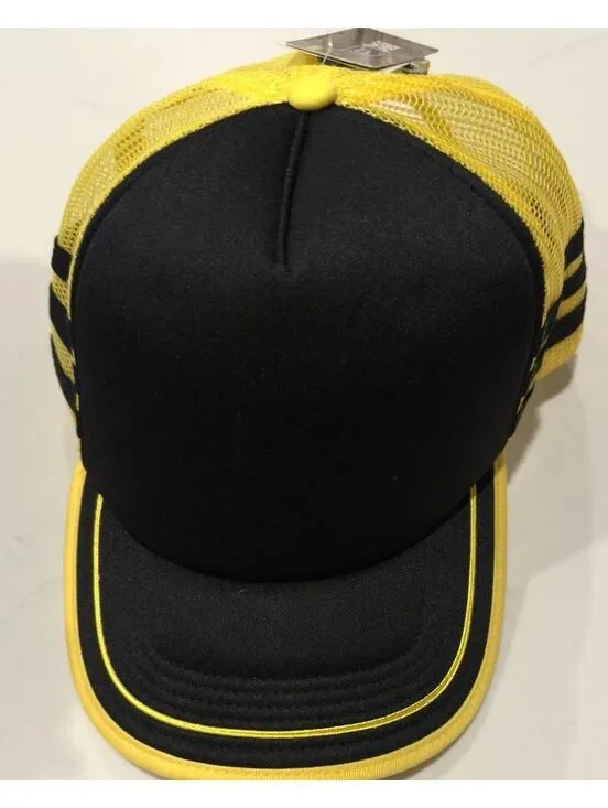 Stranger Things Black & Yellow Trucker Snapback Hat Cap Mesh Adjustable Unisex