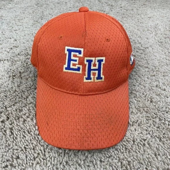 Team MLB Outdoor Cap EH Hat Orange Purple Letters Adjustable‎ Baseball Hat.