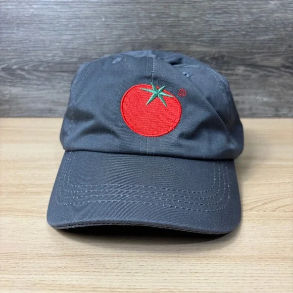 Tomato Hat Cap Strap Back Gray One Size Adjustable‎