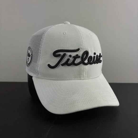 Titleist Boulder Pointe Golf Club Hat White Mesh Tour Performance Snapback Cap