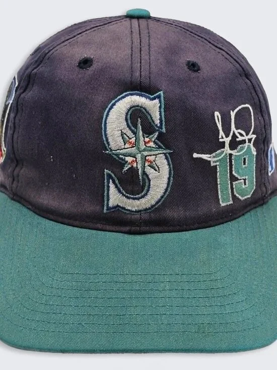 Seattle Mariners Vintage 90s Jay Buhner Twins Snapback Hat