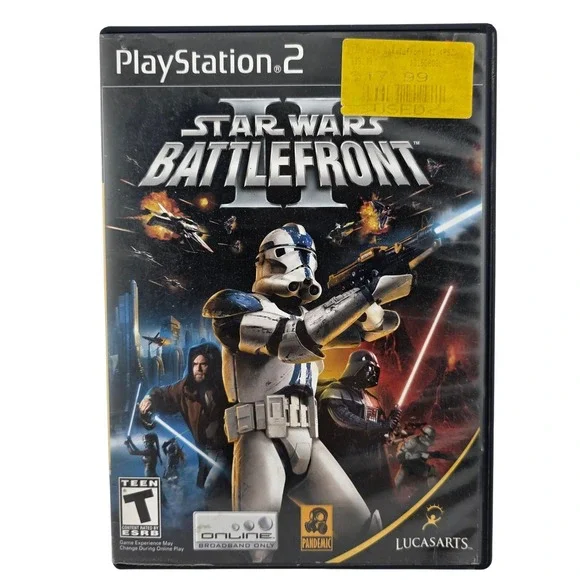 Star Wars Battlefront II PS2 2004 Game No Inserts Untested‎ AS IS