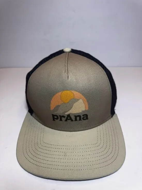 New Prana Trucker Hat Mesh Snap Back Baseball Cap Outdoor Hiking