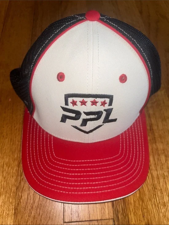 PPL Logo Trucker Hat in Red, White & Black NEW