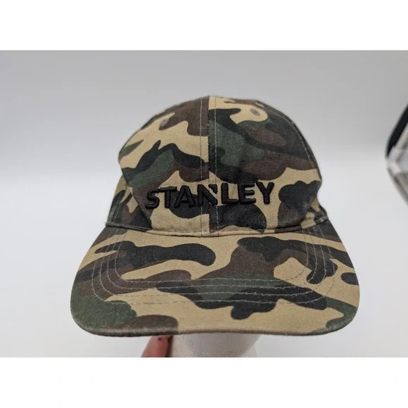 Stanley Camo Baseball Cap Embroidered Logo Snapback Hat Camouflage Mens OSFM