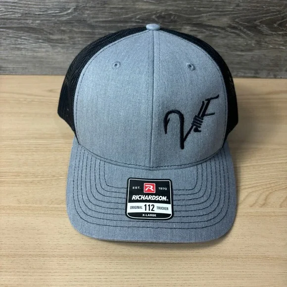 Vocelka Fishing Hat‎ Cap Snapback Gray XL Adjustable Outdoors
