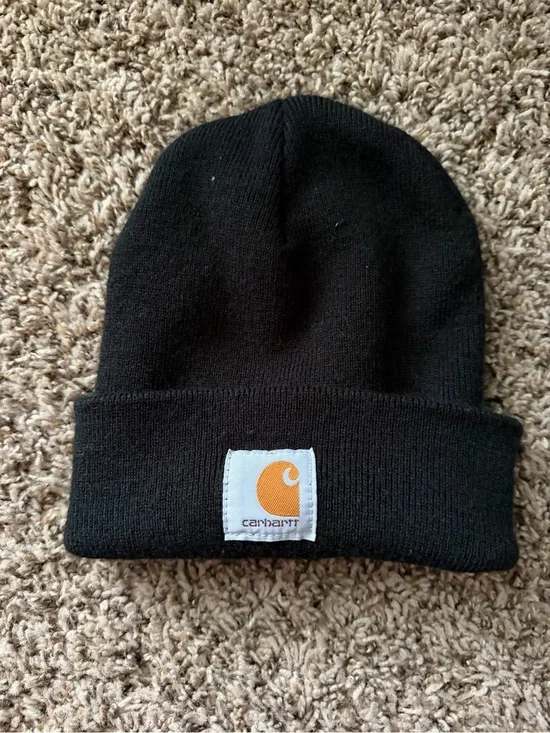 Carhartt A18 Black Cuffed Beanie Watch Hat Winter Cap OSFA Unisex