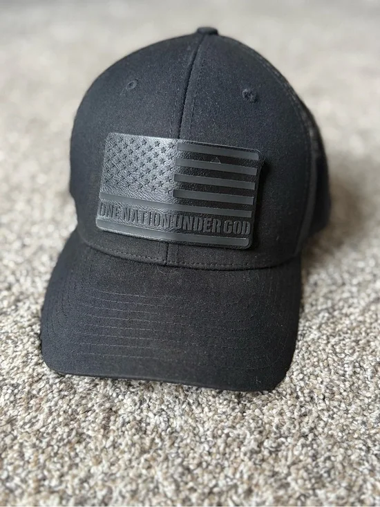 One Nation Under God 🇺🇸 Trucker Hat with American Flag Patch