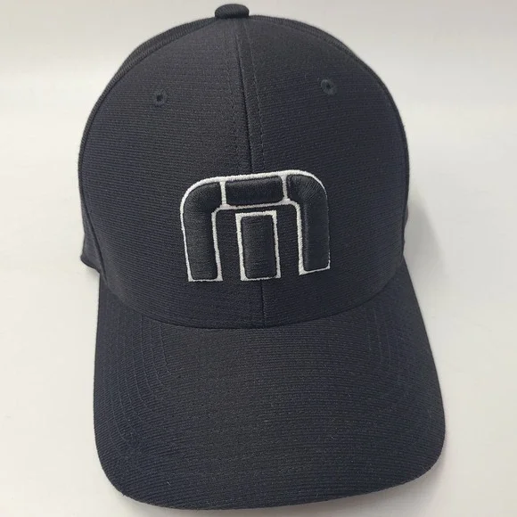 Travis Mathew Hat Fitted L-XL Black White‎ Golf Tennis Pickleball Outdoors Men