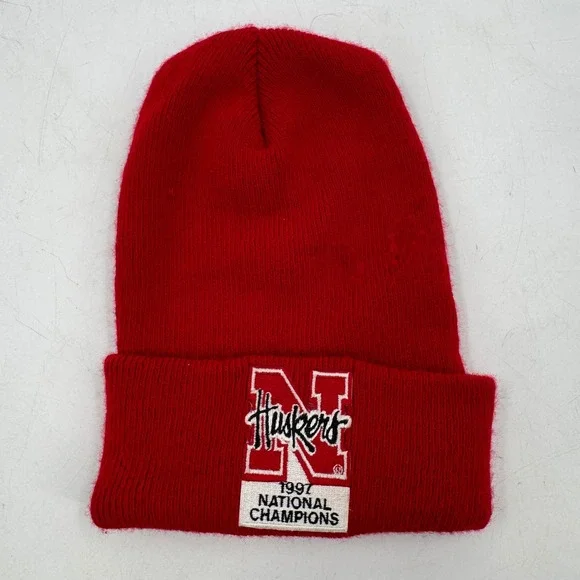 Nebraska Huskers‎ Beanie Red 1997 National Champions Knit Cuffed Hat
