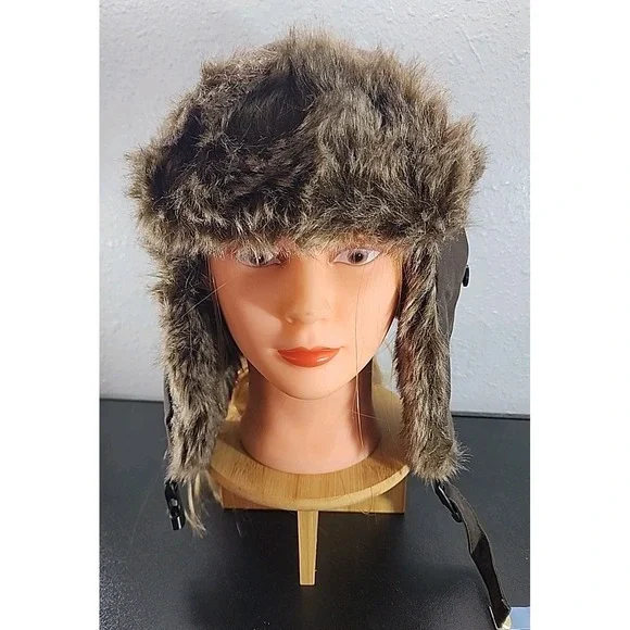 Free Authority Faux Fur Trapper Hat‎ Ear Flap Warm Brown