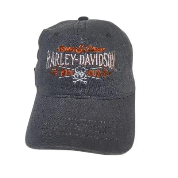 Vtg Harley Davidson Wisconsin adjustable Strapback hat