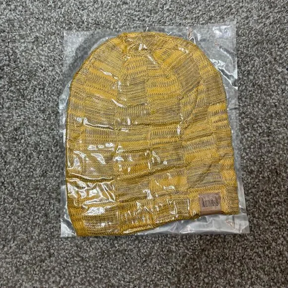 One Size Redess Yellow Marled Knit Beanie Men's Yellow Hat