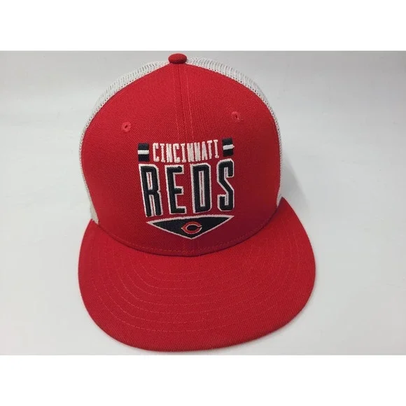 Cincinnati‎ Reds New Era 9Fifty Mesh Trucker Snapback Hat Cap Men MLB Red White