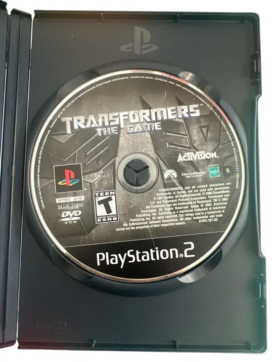 Transformers‎ The Game PS2 PlayStation 2 Disc Only Tested Works
