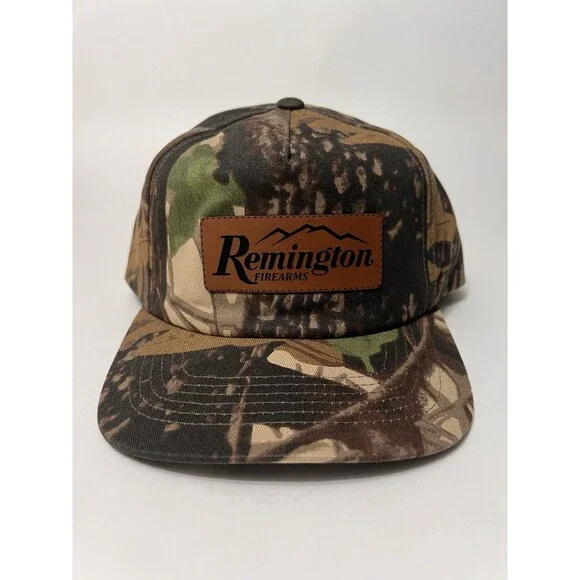 Remington Camo 5 Panel Hat Atonal A500P Cotton Cap Adjustable NWT