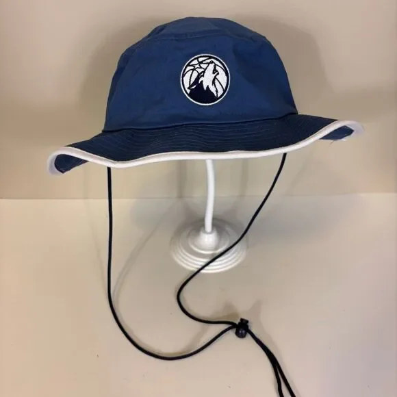 Minnesota Timberwolves Basketball Blue Bucket Hat with Strap Unisex‎