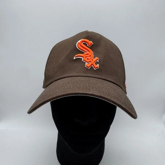 New Era Chicago White Sox 9FORTY Snapback Hat Brown 1906 World‎ Series Patch MLB