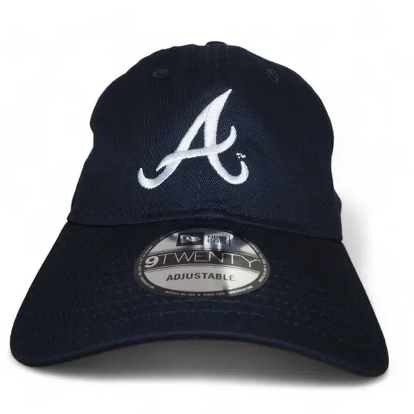 New Era 9Twenty Atlanta Braves NAPA‎ Adjustable Strapback Hat Navy OS