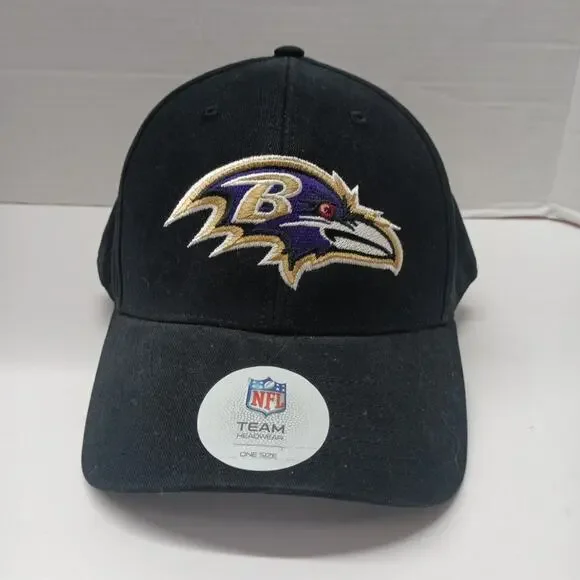 Baltimore Ravens‎ Adjustable Strap Back Hat One Size Black