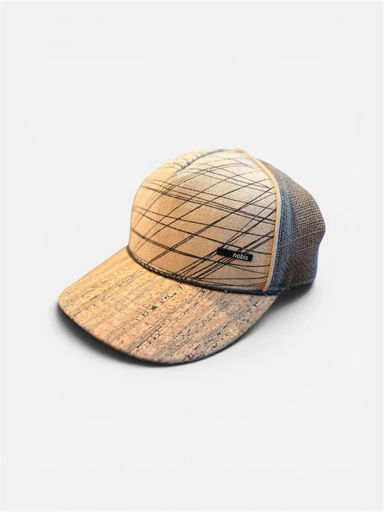 Nobis  5 panel cork and linen cap