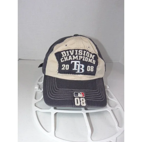 47 Brand Tampa Bay Rays 2008 Division Champions MLB Hat Navy Cream OSFA 3551