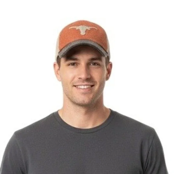 Top of the World Texas Longhorns Hat Cap Adjustable Mesh Strap Back Burnt Orange
