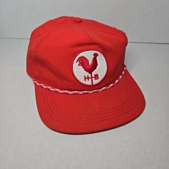Hattie B's Nashville Hot Chicken Red Snapback Hat Cap Rooster‎ Mesh Trucker USA