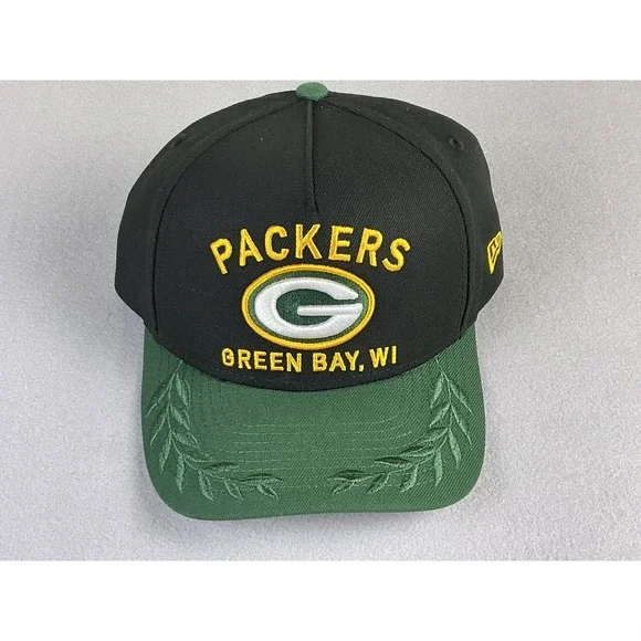 New Era Green Bay Packers 9FORTY M-Crown Adjustable Cap‎ Black Green NFL