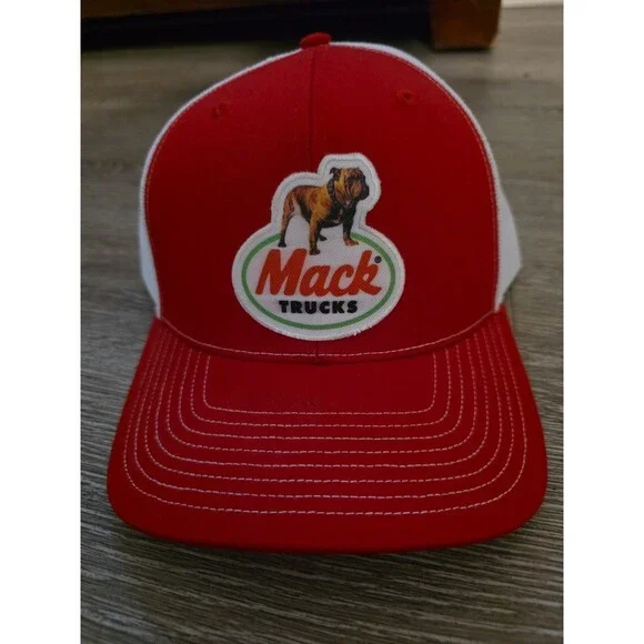 Vintage Mack Trucks Snapback Trucker Hat K  brand products embroidery patch red