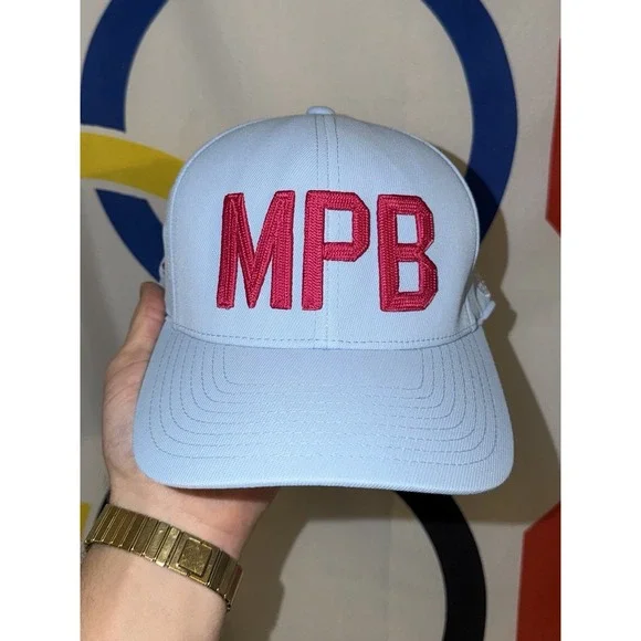 MPB Breast Cancer Golf G Fore Snapback Hat Flexfit 110 Blue Pink