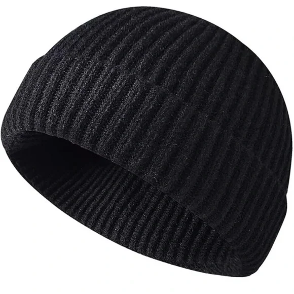Black Fisherman Beanie