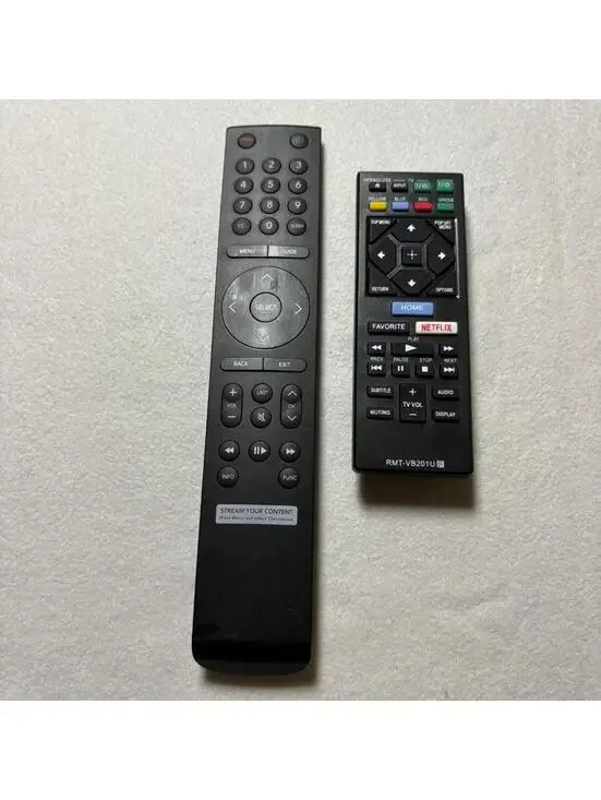 Sony RMT-VB201U Blu-ray Remote Control and Funtai 781A TV Remote Bundle