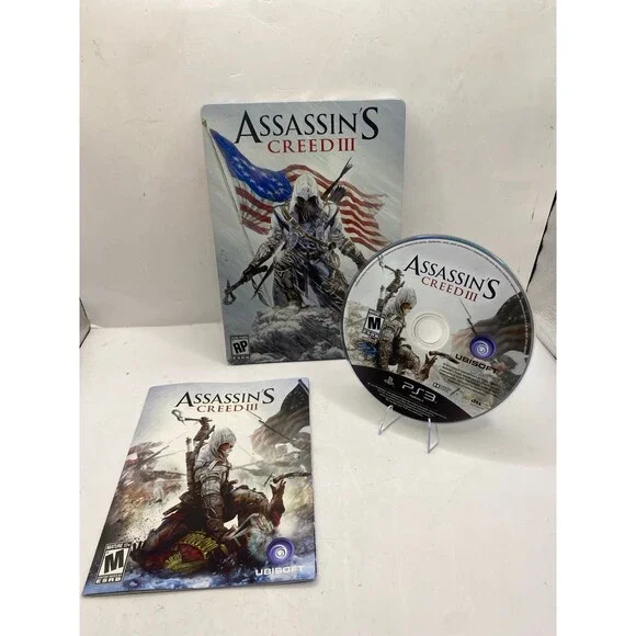 Assassin’s Creed 3 III Limited Edition Steelbook PS3 Game Complete w manual