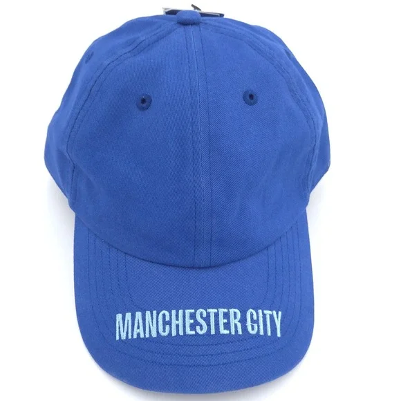 Manchester City FC Hat Blue Adjustable Soccer Dad Cap Cotton OSFM Fan Ink NEW