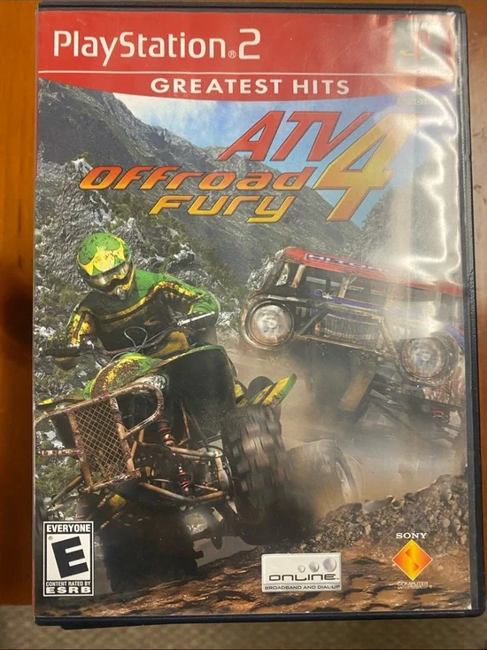 PlayStation 2 - ATV Offroad Fury 4 (Greatest Hits) - Green/Red Cover
