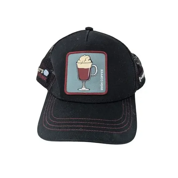 Capslab‎ Cocktails Irish Coffee Black Trucker Snapback Hat Streetwear Fun Skater